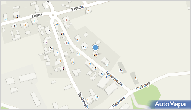 Słońsk, Mickiewicza Adama, 4b, mapa Słońsk