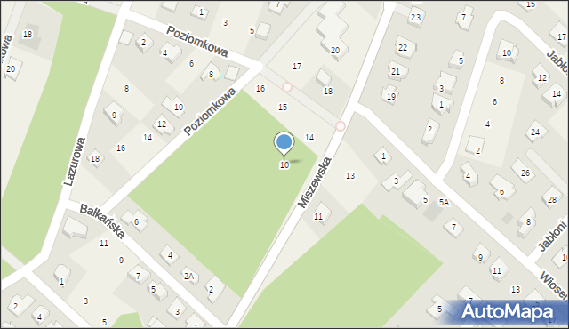 Słupno, Miszewska, 10, mapa Słupno