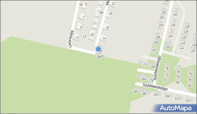 Słupsk, Mireckiej Mirosławy, 12b, mapa Słupska