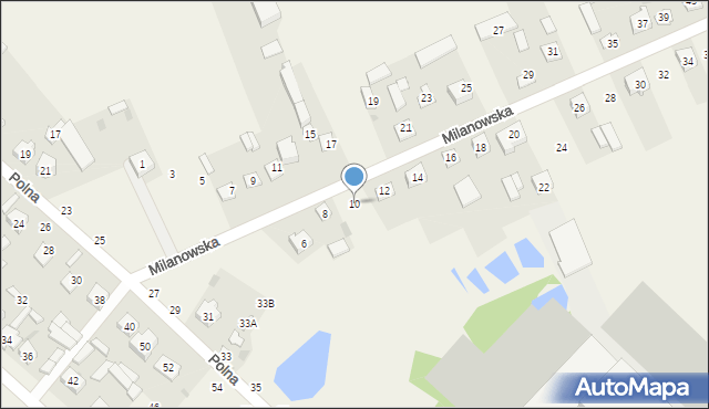 Sobolew, Milanowska, 10, mapa Sobolew