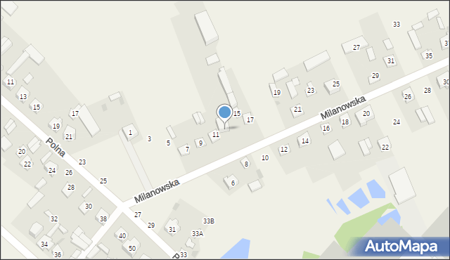 Sobolew, Milanowska, 15A, mapa Sobolew