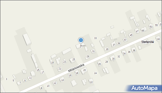 Sobolew, Milanowska, 27, mapa Sobolew