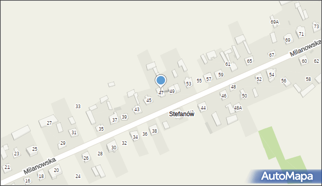Sobolew, Milanowska, 47, mapa Sobolew