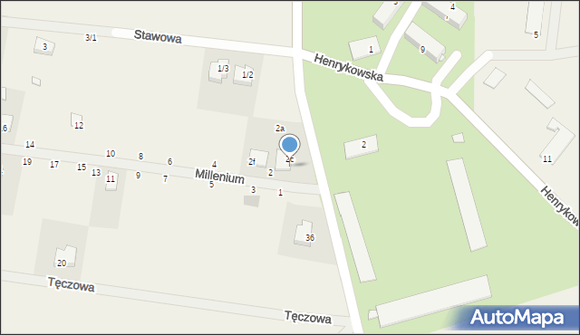 Sobolewo, Millenium, 2d, mapa Sobolewo