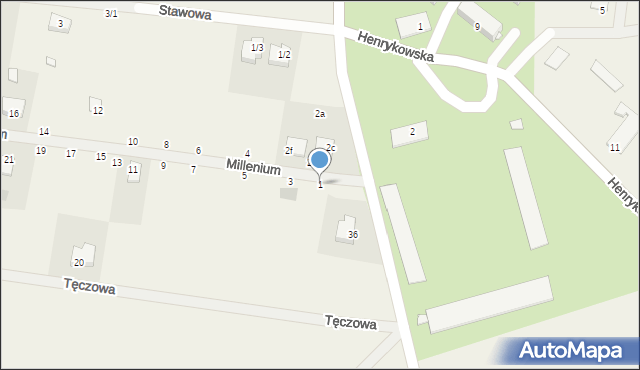 Sobolewo, Millenium, 1, mapa Sobolewo