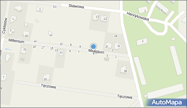 Sobolewo, Millenium, 5, mapa Sobolewo