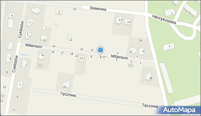Sobolewo, Millenium, 7, mapa Sobolewo
