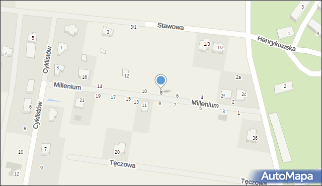 Sobolewo, Millenium, 8, mapa Sobolewo