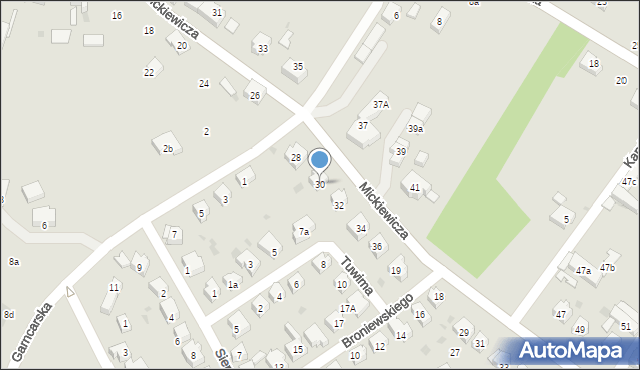 Sobótka, Mickiewicza Adama, 30, mapa Sobótka