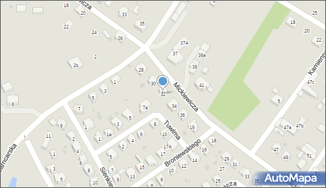 Sobótka, Mickiewicza Adama, 32, mapa Sobótka