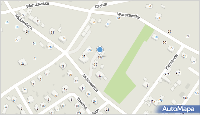 Sobótka, Mickiewicza Adama, 39a, mapa Sobótka