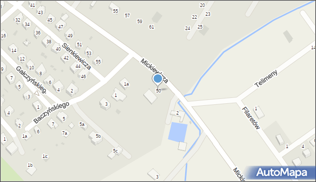 Sobótka, Mickiewicza Adama, 50, mapa Sobótka