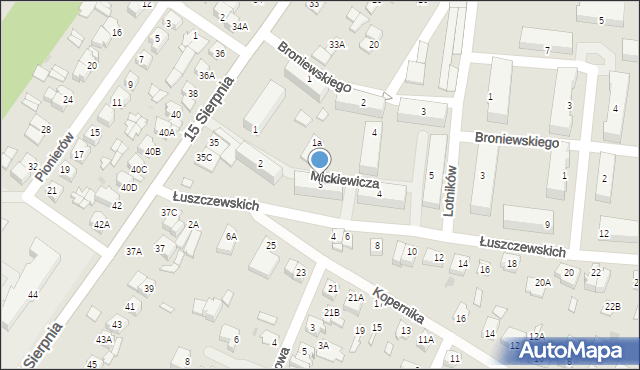 Sochaczew, Mickiewicza Adama, 3, mapa Sochaczew