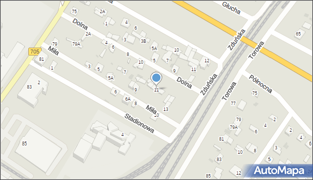 Sochaczew, Miła, 11, mapa Sochaczew