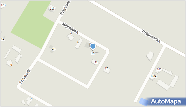 Sochaczew, Migdałowa, 10, mapa Sochaczew