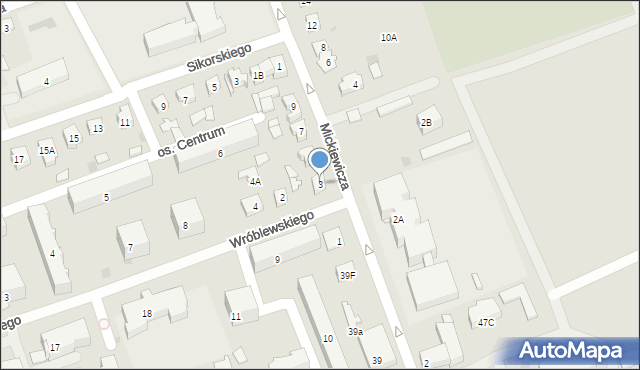 Sokółka, Mickiewicza Adama, 3, mapa Sokółka