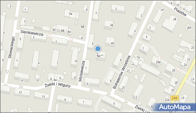 Solec Kujawski, Mickiewicza Adama, 5a, mapa Solec Kujawski