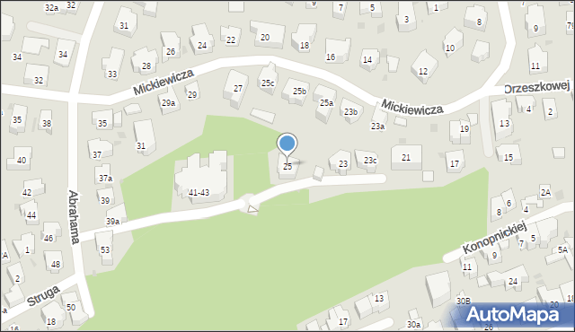 Sopot, Mickiewicza Adama, 25, mapa Sopotu