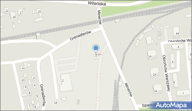 Sosnowiec, Minerów, 2, mapa Sosnowca