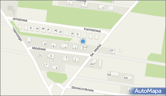 Sowlany, Miodowa, 2, mapa Sowlany