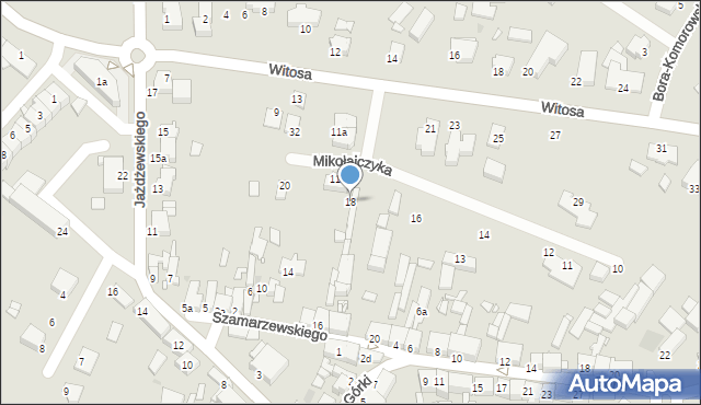 Środa Wielkopolska, Mikołajczyka Stanisława, 18, mapa Środa Wielkopolska