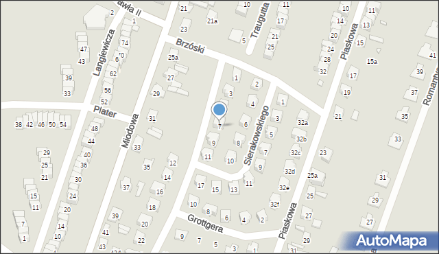 Starachowice, Mierosławskiego Ludwika, gen., 7, mapa Starachowic