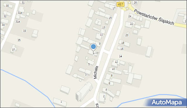 Stare Siołkowice, Michała, 7, mapa Stare Siołkowice