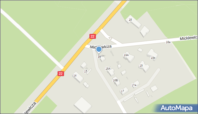 Starogard Gdański, Mickiewicza Adama, 16, mapa Starogard Gdański