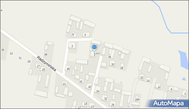 Stary Kraszew, Miła, 2, mapa Stary Kraszew