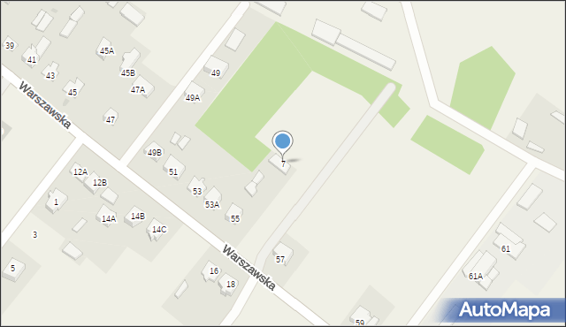 Stegna, Miła, 7, mapa Stegna