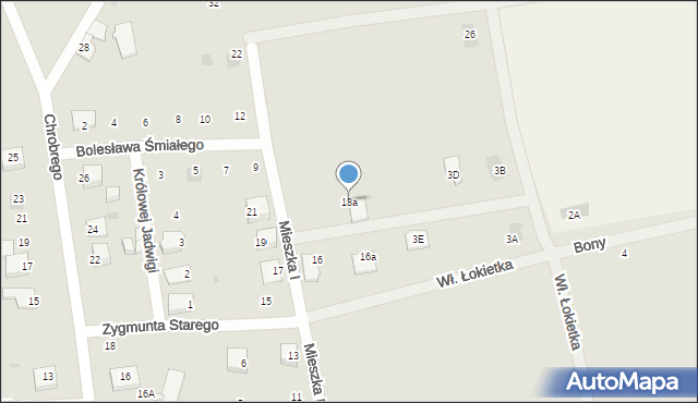 Stepnica, Mieszka I, 18a, mapa Stepnica