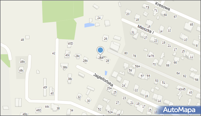 Stojadła, Mińska, 28A, mapa Stojadła