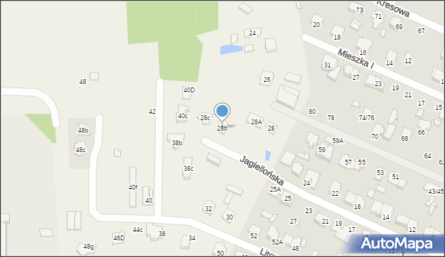 Stojadła, Mińska, 28b, mapa Stojadła
