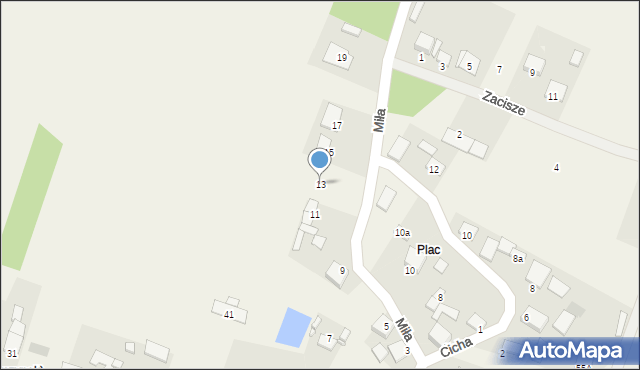 Strawczynek, Miła, 13, mapa Strawczynek