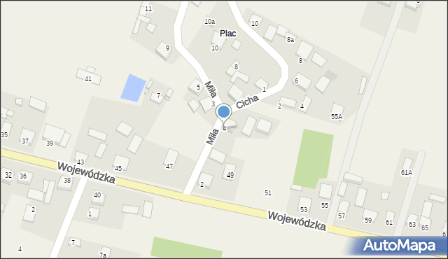 Strawczynek, Miła, 4, mapa Strawczynek