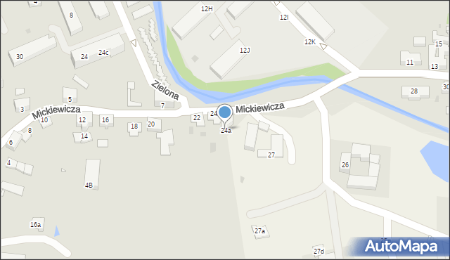 Stronie Śląskie, Mickiewicza Adama, 24a, mapa Stronie Śląskie