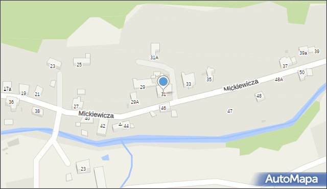 Stronie Śląskie, Mickiewicza Adama, 31, mapa Stronie Śląskie