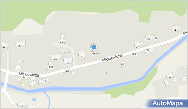 Stronie Śląskie, Mickiewicza Adama, 35, mapa Stronie Śląskie
