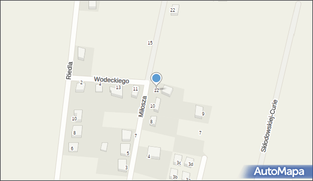 Strzebielino, Miłosza Czesława, 12, mapa Strzebielino