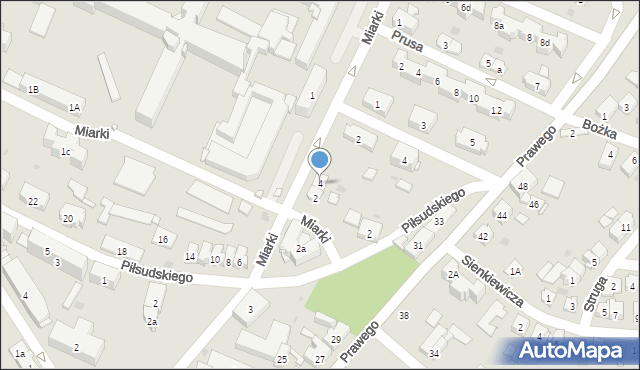 Strzelce Opolskie, Miarki Karola, 4, mapa Strzelce Opolskie