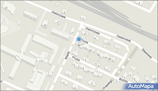 Strzelce Opolskie, Miarki Karola, 6a, mapa Strzelce Opolskie