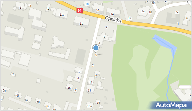 Strzelce Opolskie, Mickiewicza Adama, 5, mapa Strzelce Opolskie