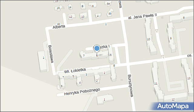 Strzelce Opolskie, Mieszka I, 5, mapa Strzelce Opolskie