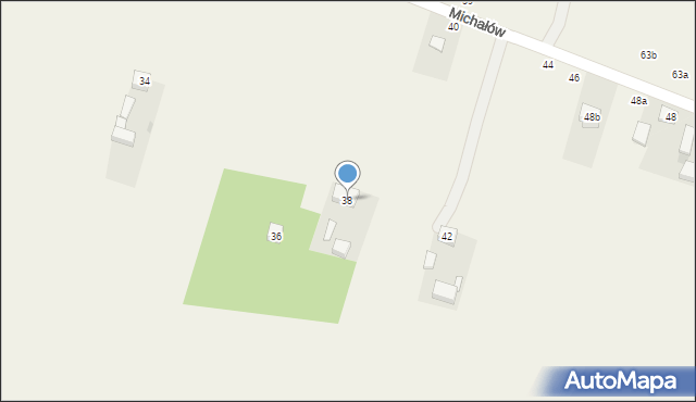 Strzelce Wielkie, Michałów, 38, mapa Strzelce Wielkie