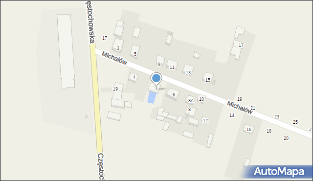 Strzelce Wielkie, Michałów, 6a, mapa Strzelce Wielkie