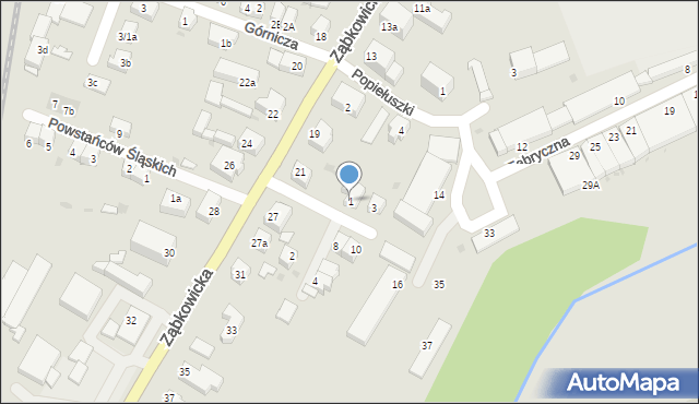 Strzelin, Michałkiewicza Władysława, ks., 1, mapa Strzelin