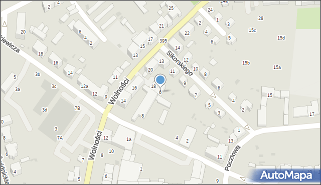 Strzelin, Mickiewicza Adama, 6, mapa Strzelin