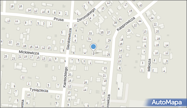 Strzelno, Mickiewicza Adama, 2, mapa Strzelno