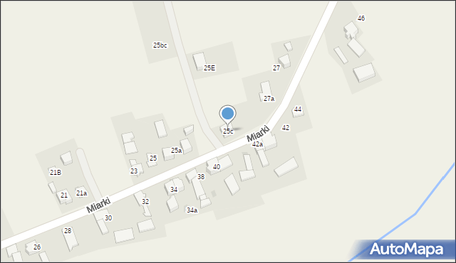 Studzionka, Miarki Karola, 25c, mapa Studzionka