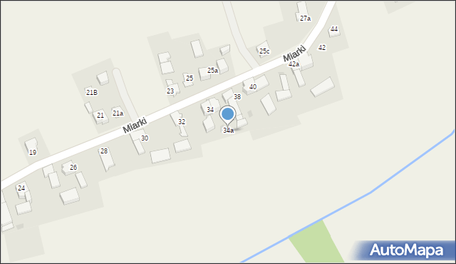 Studzionka, Miarki Karola, 34a, mapa Studzionka